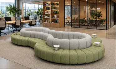 Espace de collaboration aménagé par Bundle