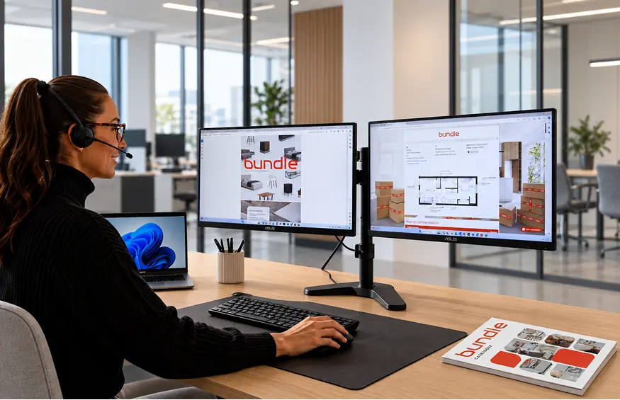 Bundle team providing a design and selection service