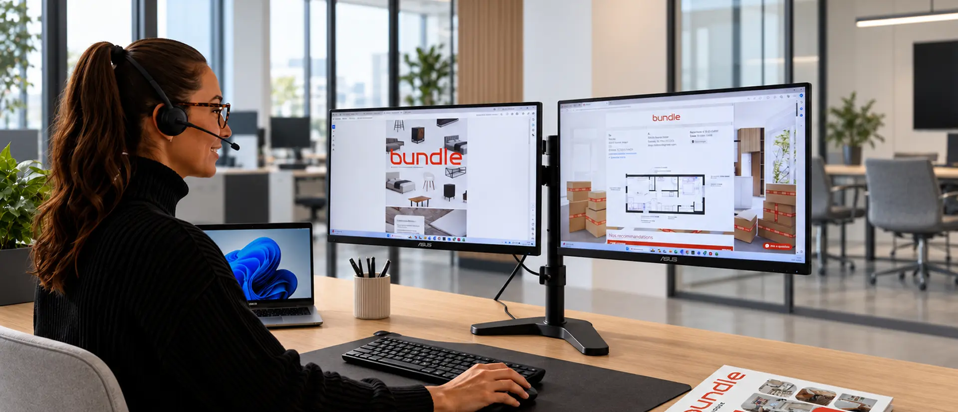 Bundle advisor preparing a client quote