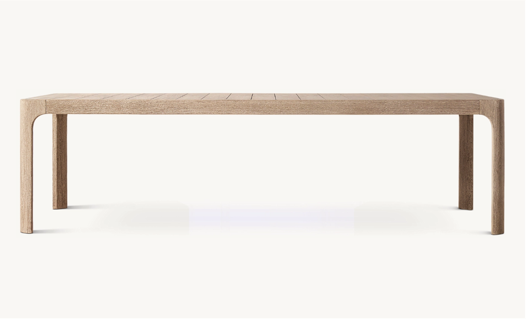 Somos - Table de salle à manger extérieure en Teck