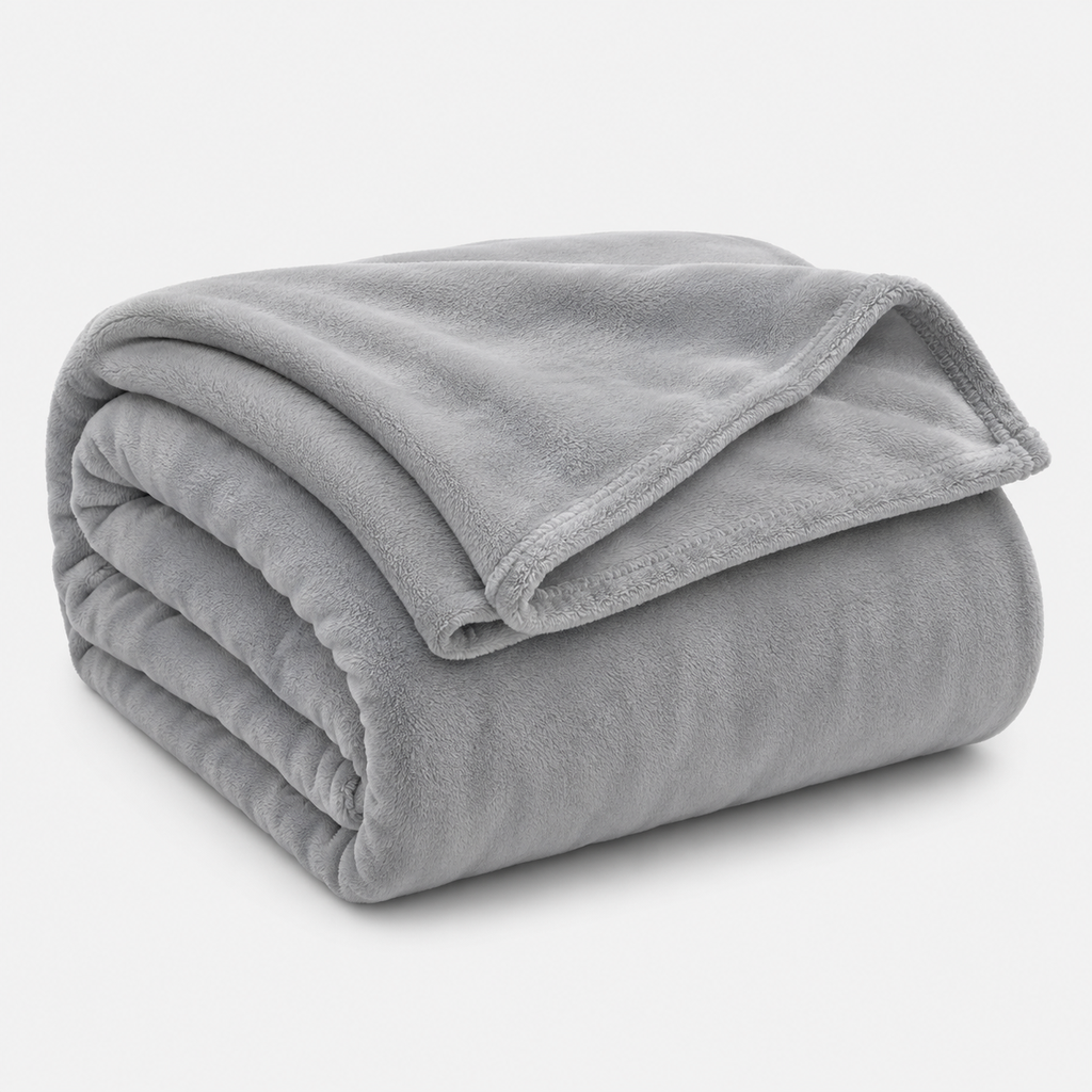 Couverture douce en molleton corail 