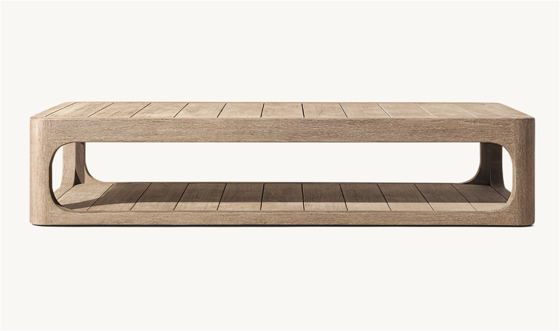 Somos - Table basse rectangulaire en Teck