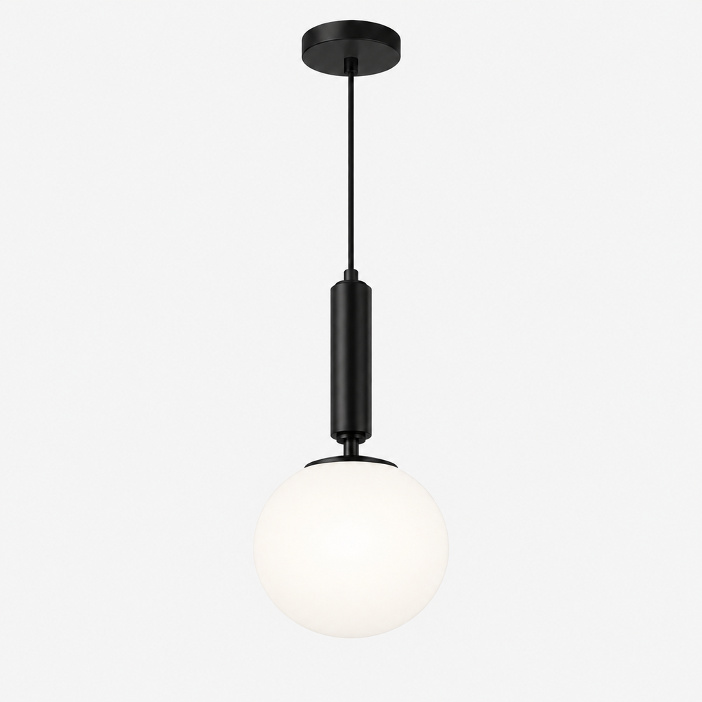 Wout - Luminaire suspendu avec globe satiné