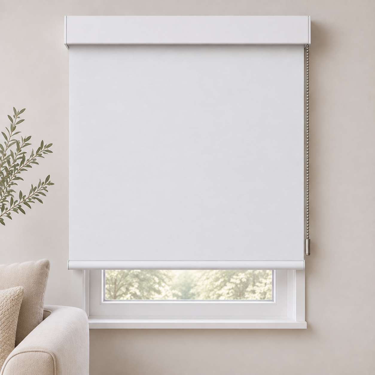 Store opaques avec corde métallique sur mesure