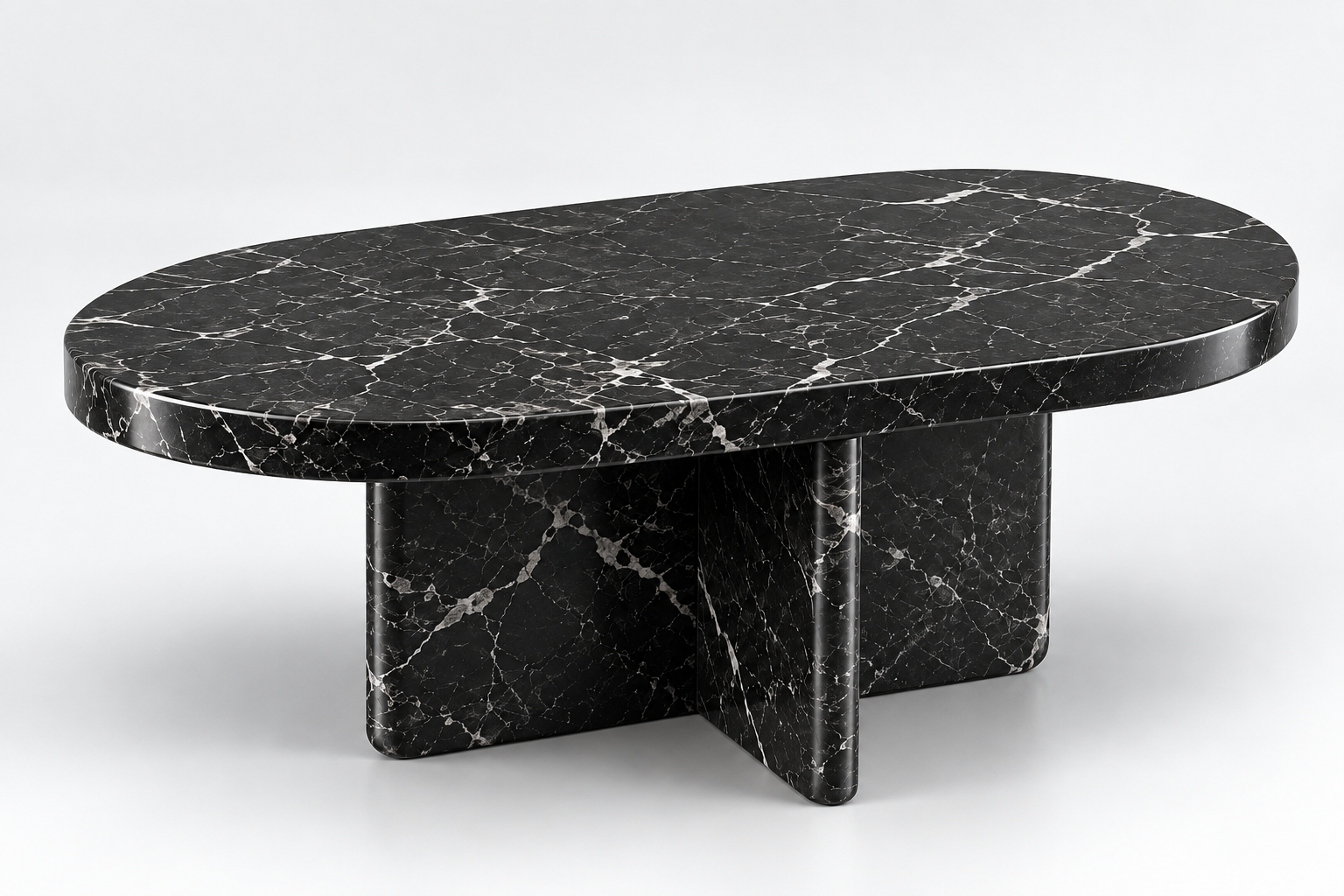 Borneo - Table basse en marbre noir