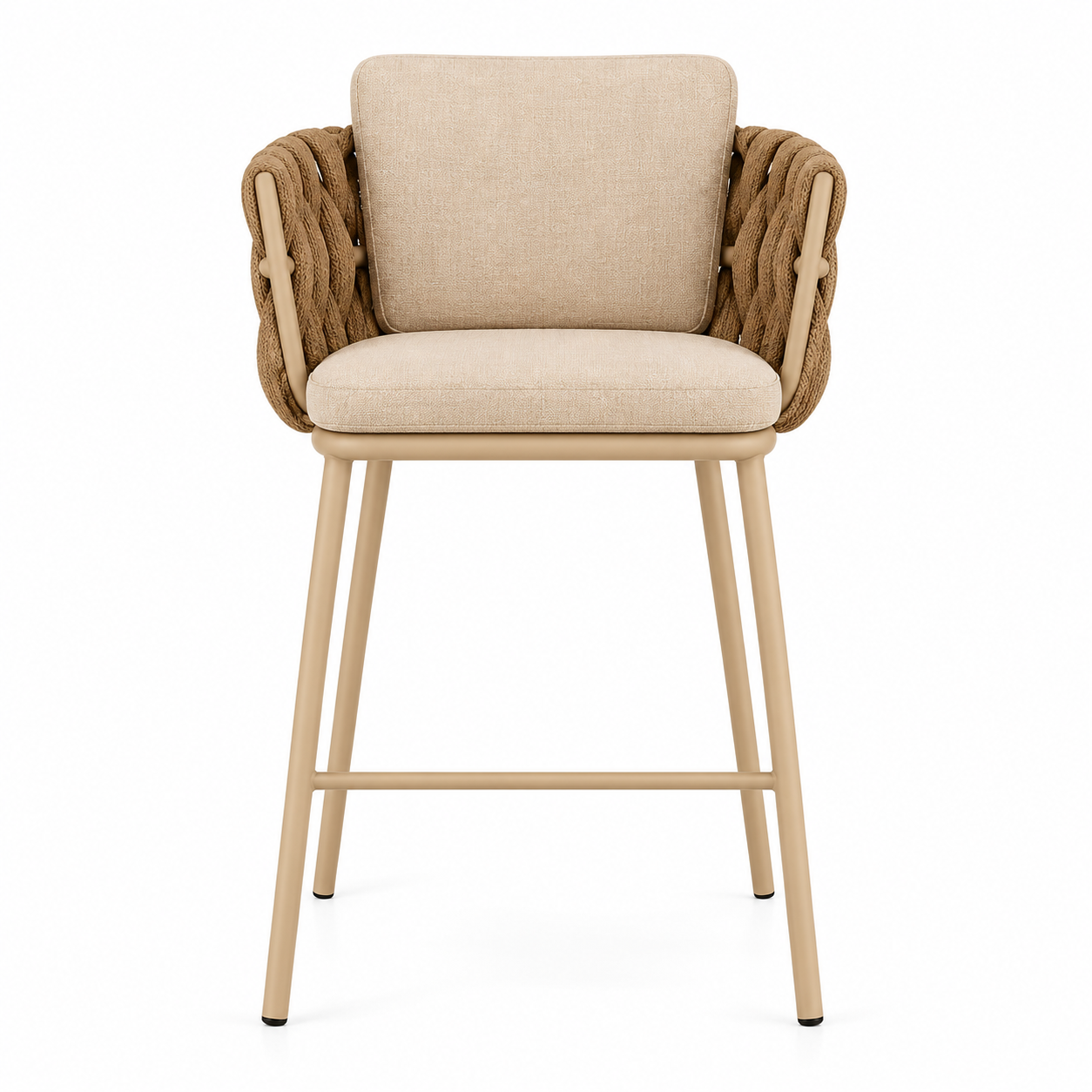 Kapa - Chaise haute à dossier tressé
